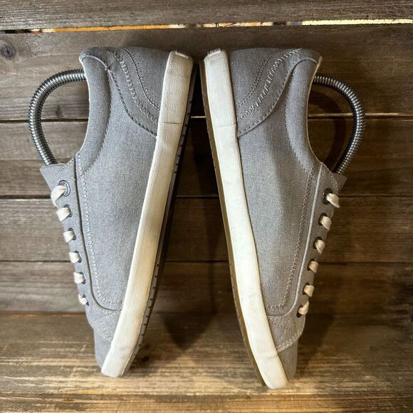 Womens Taos Star Gray Denim Casual Comfort Lace Up Sneakers Shoes Size 9.5 M GUC - Picture 4 of 6